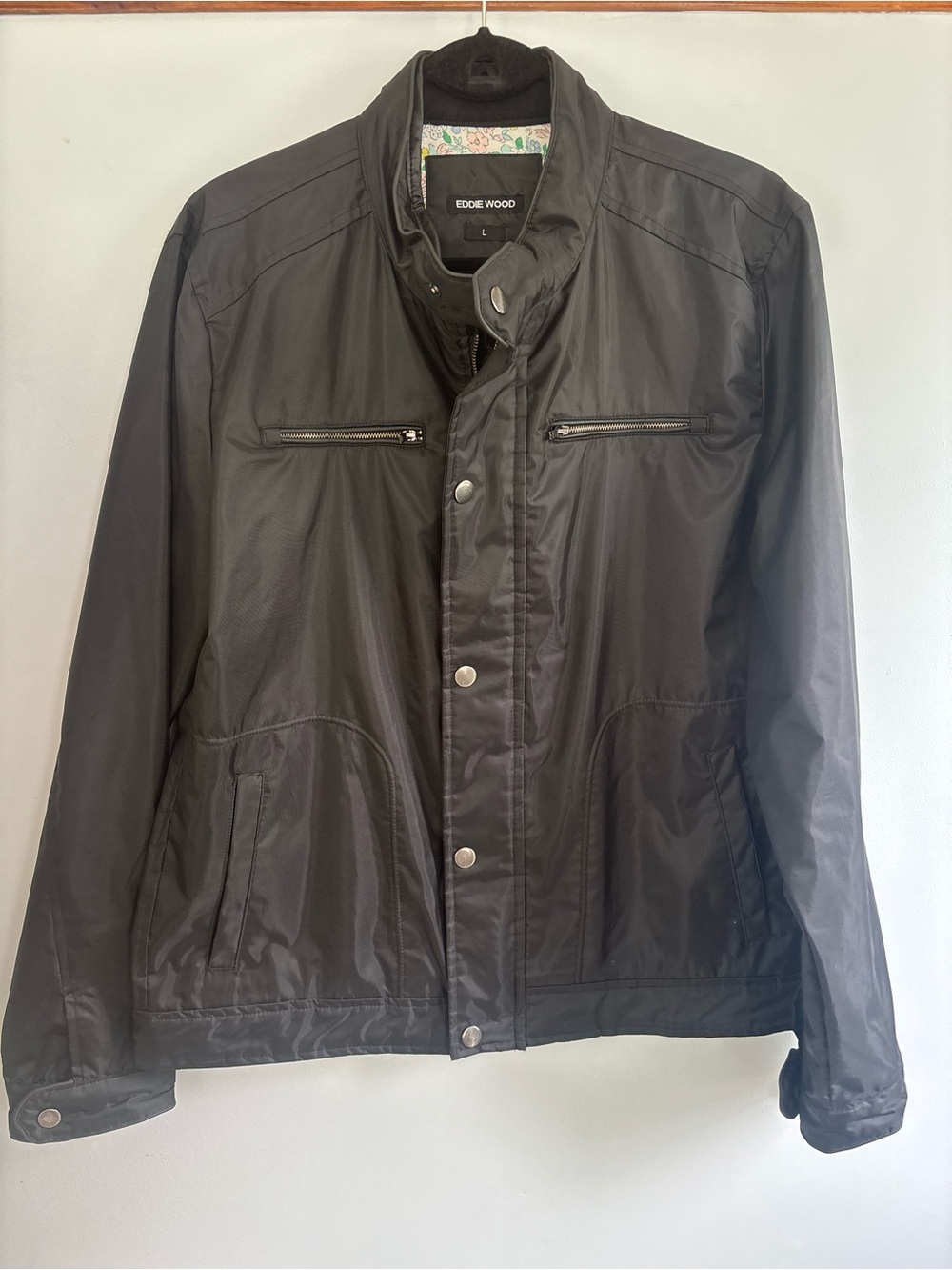 Edde Wood Black Lightweight Shirt Jacket